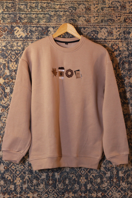 Autumn Oversized Sweatshirt — Embroidered