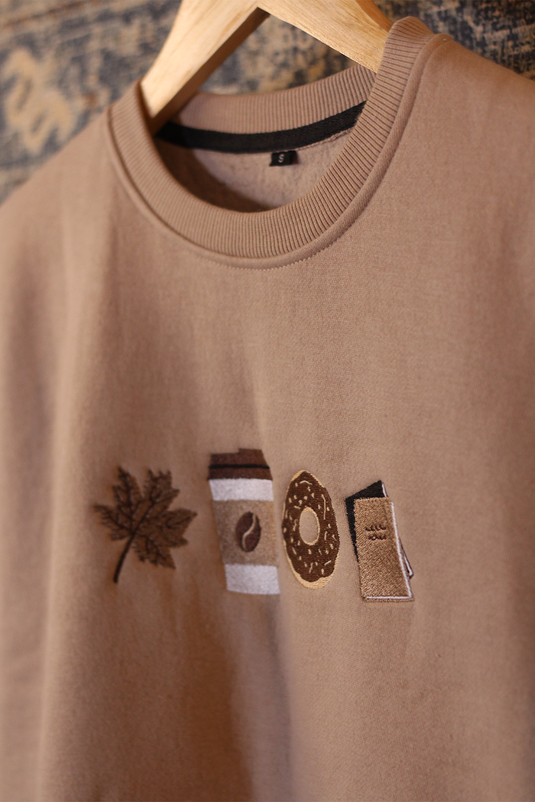 Autumn Oversized Sweatshirt — Embroidered