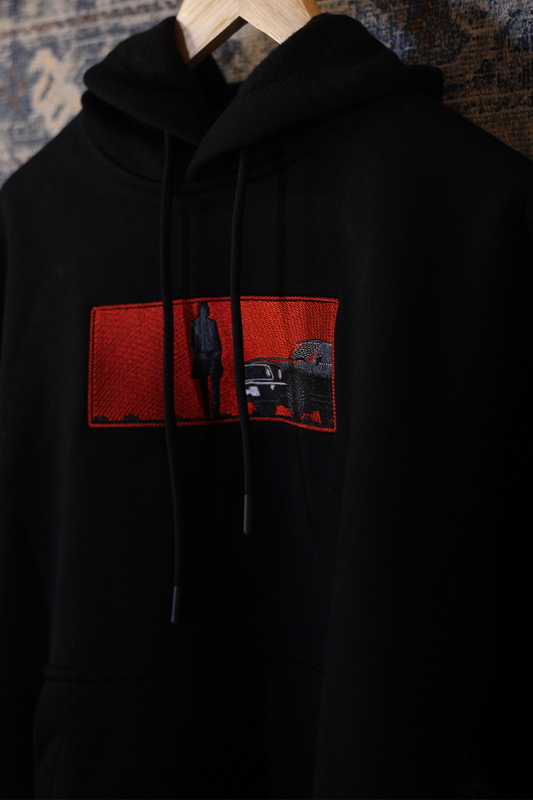 John Wick Oversized Hoodie — Embroidered