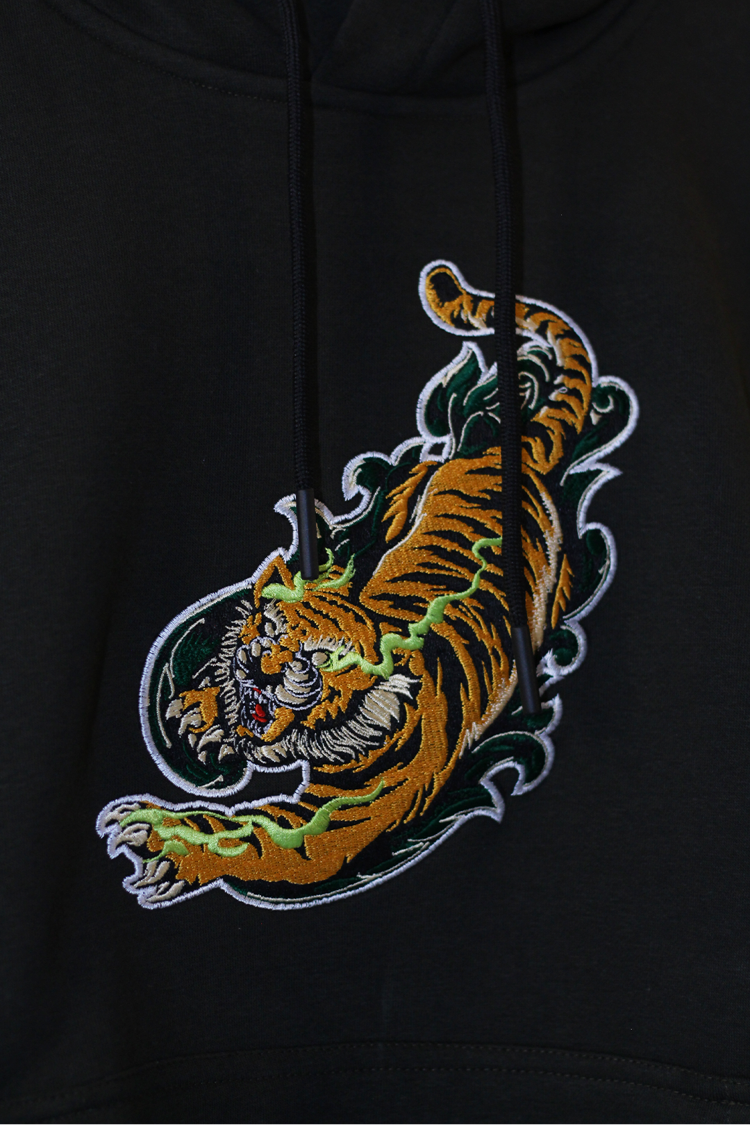 Fierce Tiger Oversized Hoodie — Embroidered