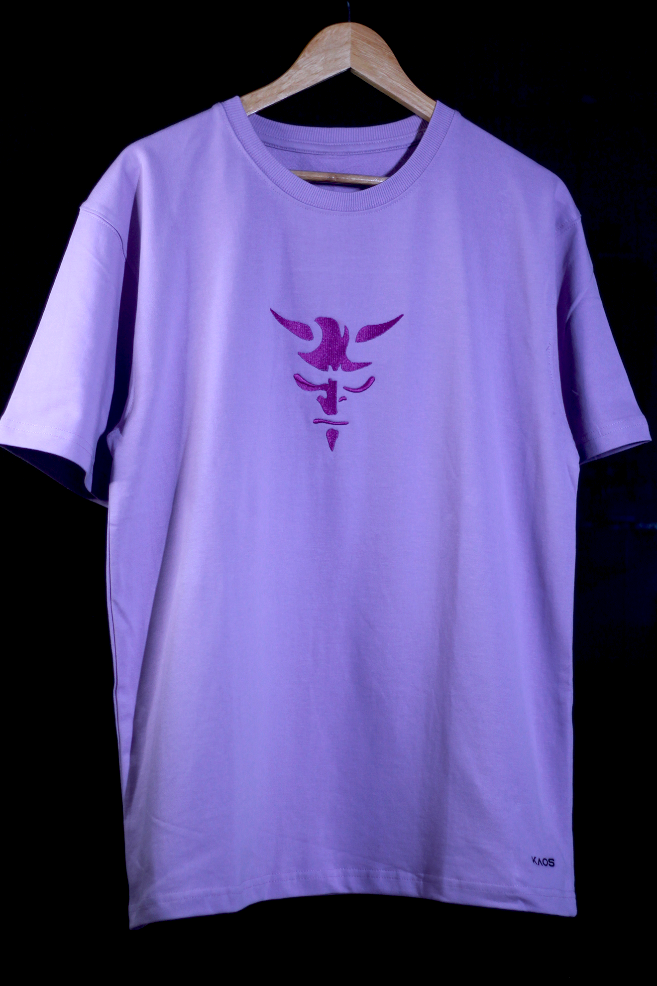 Satan Lavender Oversized T-Shirt — Embroidered