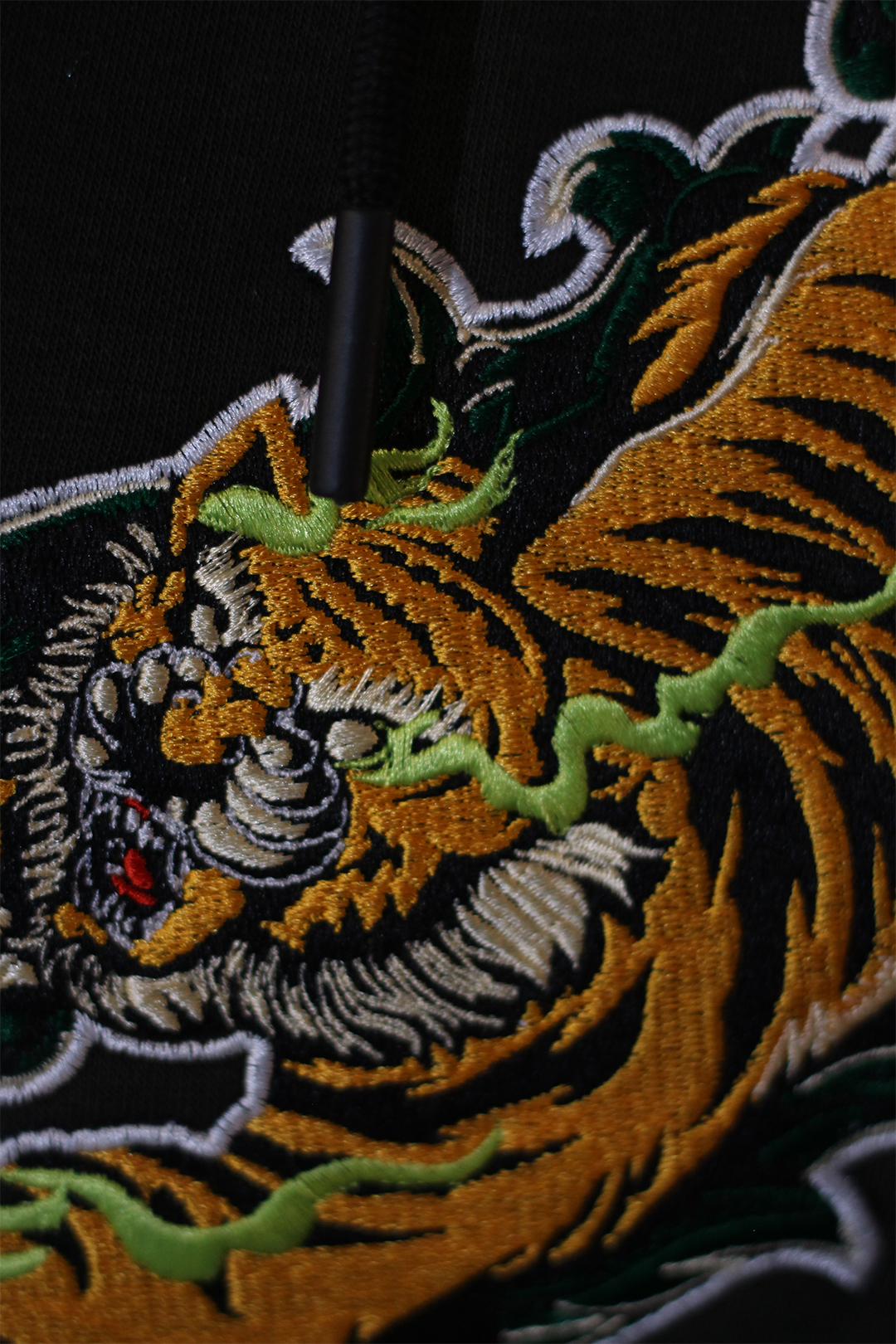 Fierce Tiger Oversized Hoodie — Embroidered