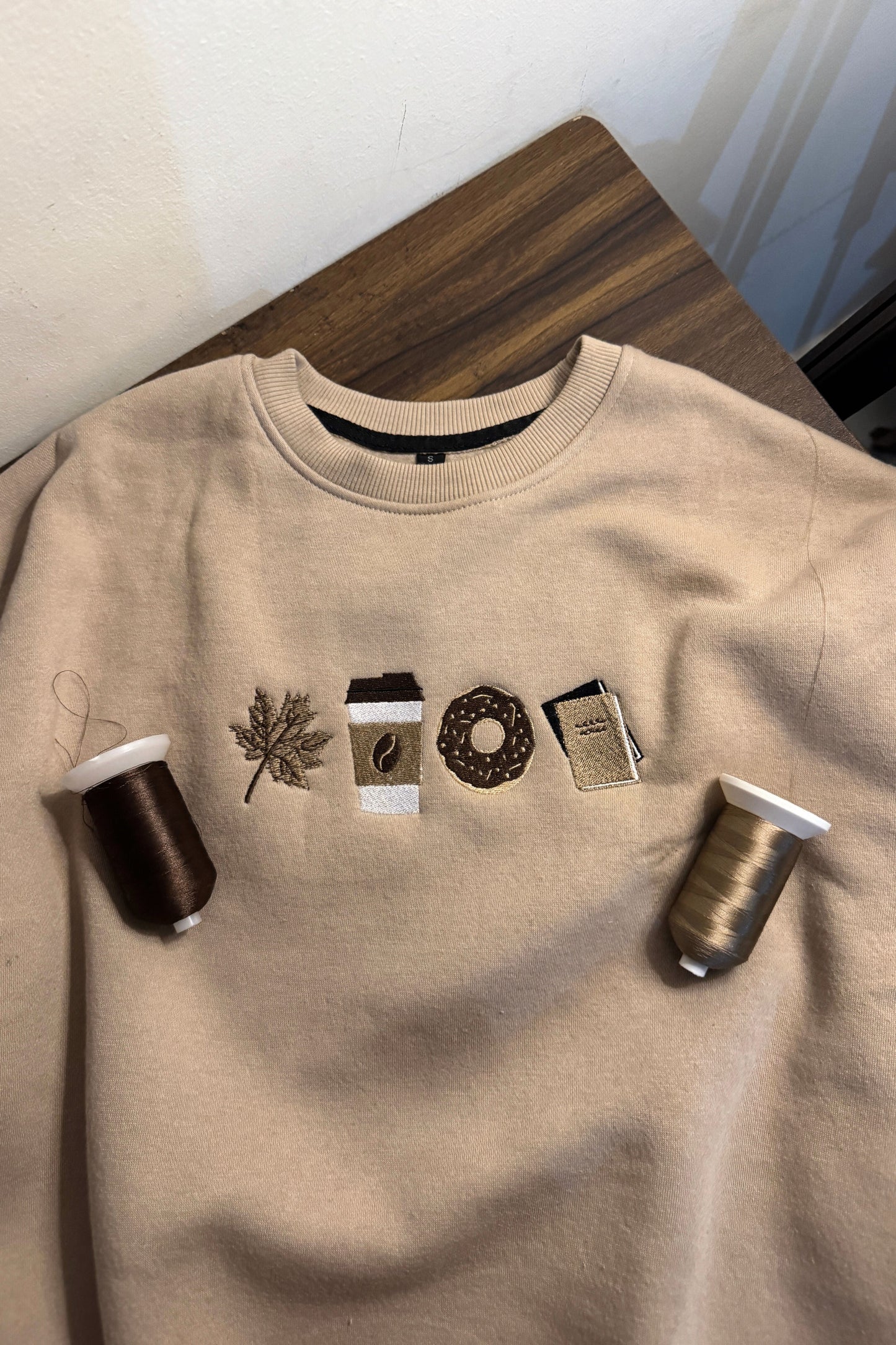 Autumn Oversized Sweatshirt — Embroidered