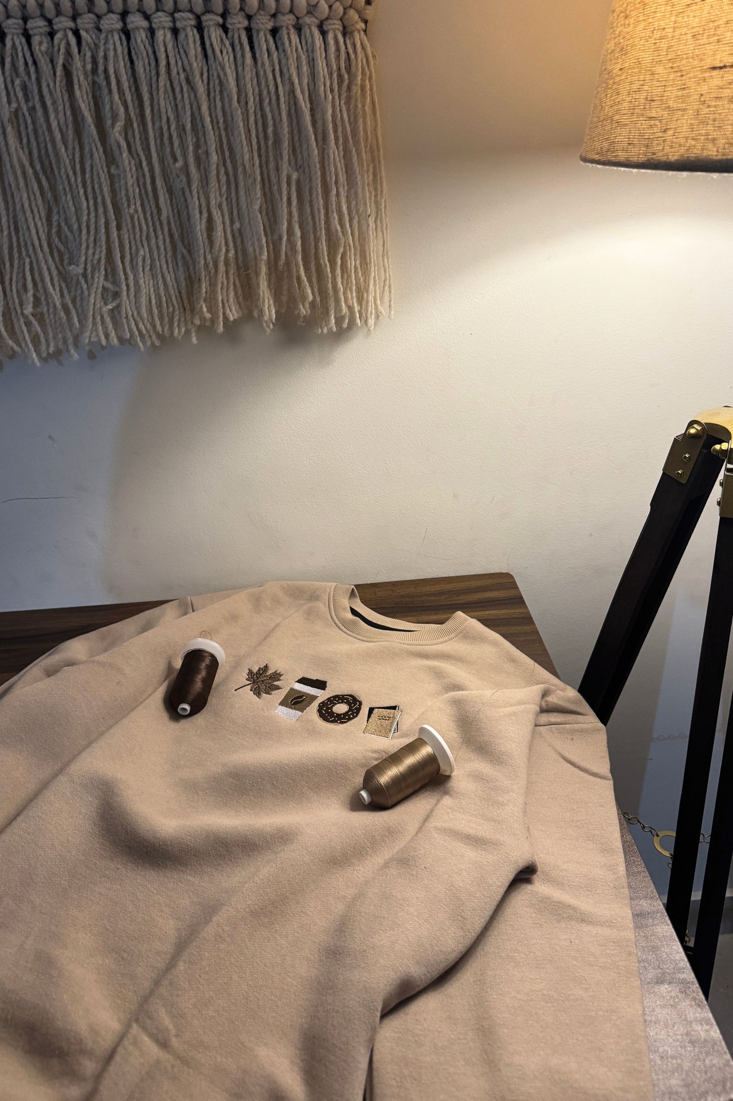 Autumn Oversized Sweatshirt — Embroidered