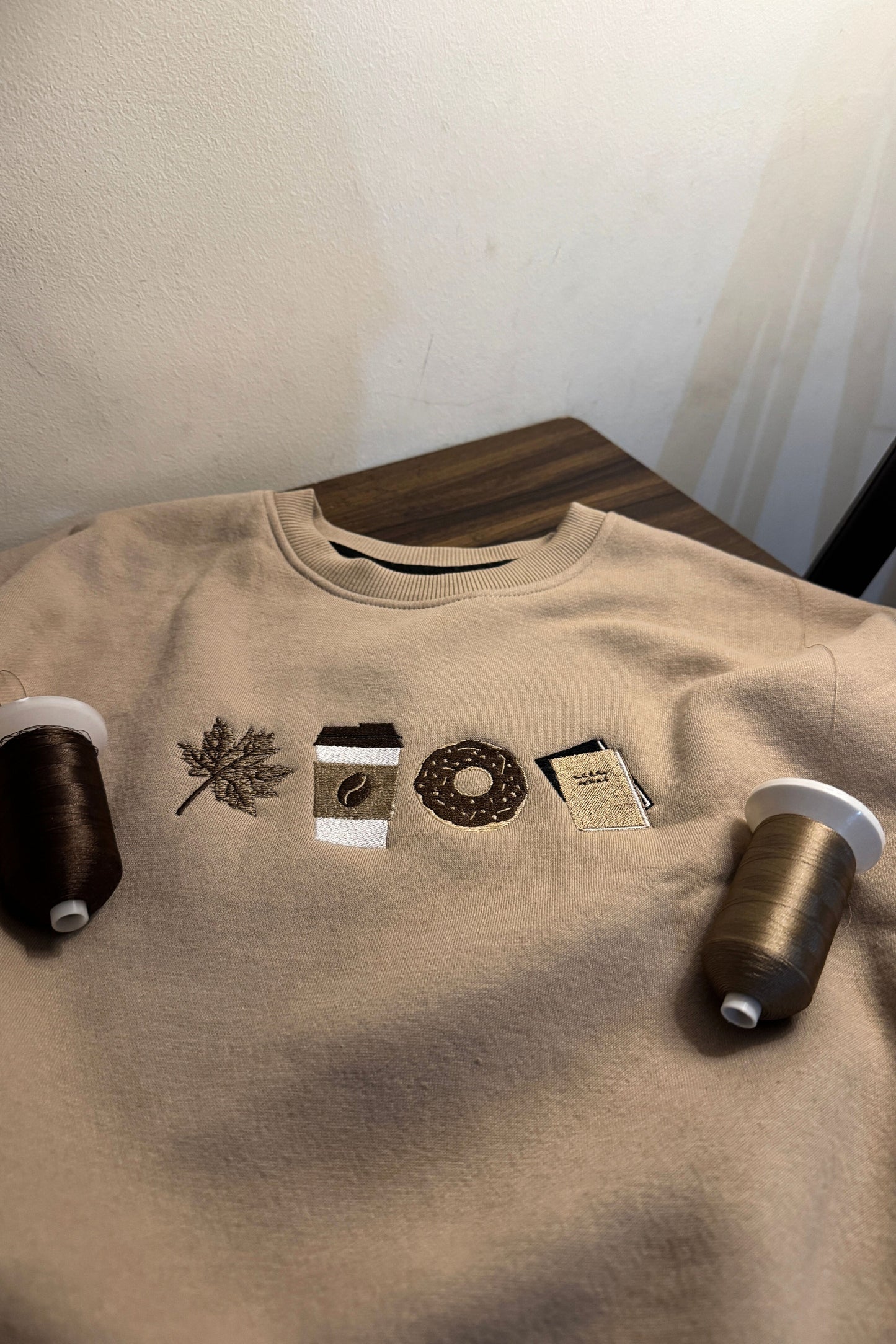 Autumn Oversized Sweatshirt — Embroidered