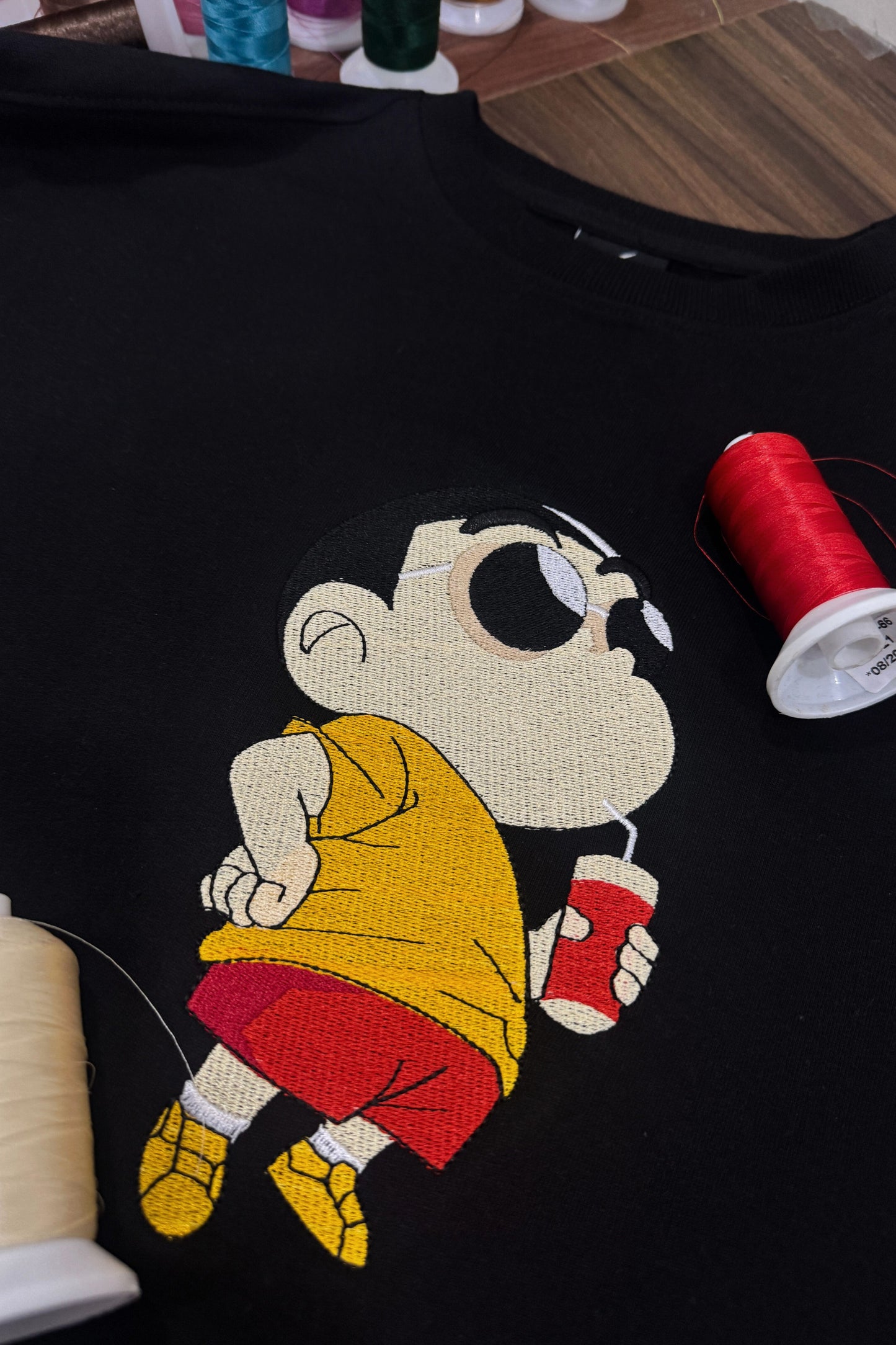 Shinchan Swag - Black Oversized T-Shirt