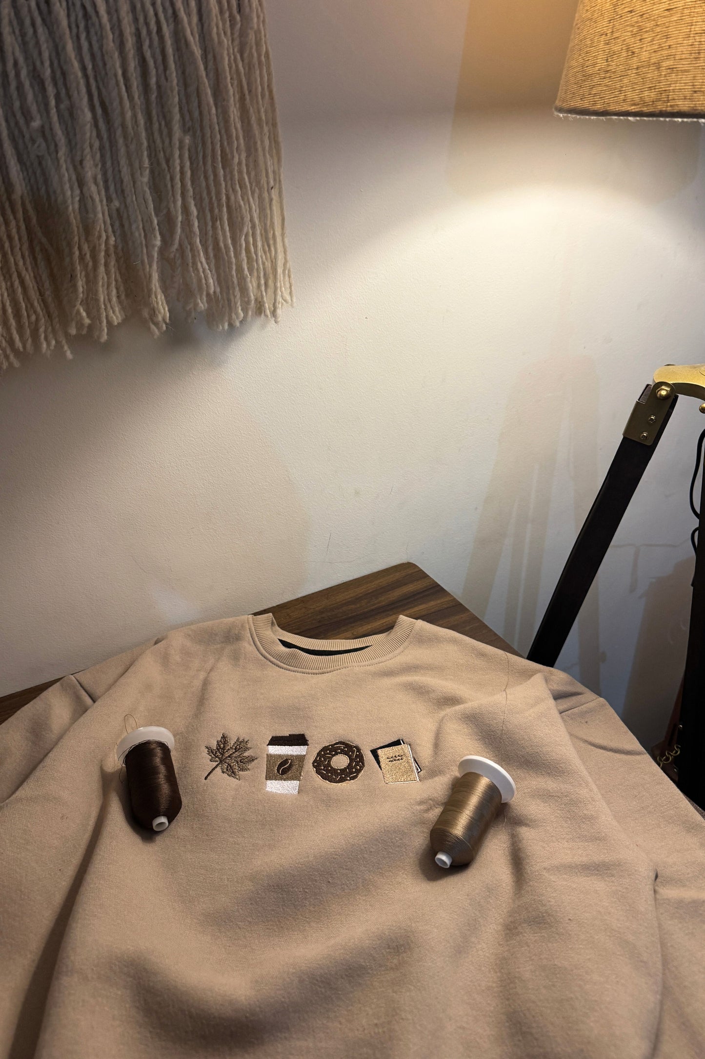 Autumn Oversized Sweatshirt — Embroidered