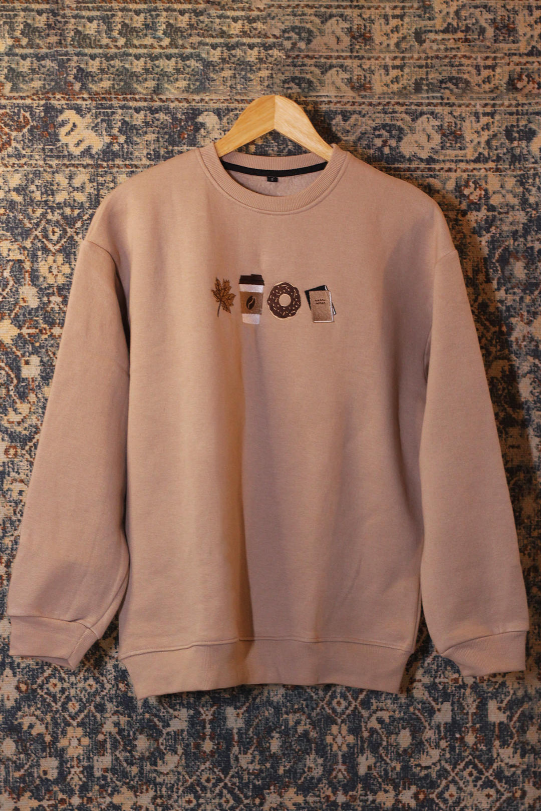 Autumn Oversized Sweatshirt — Embroidered
