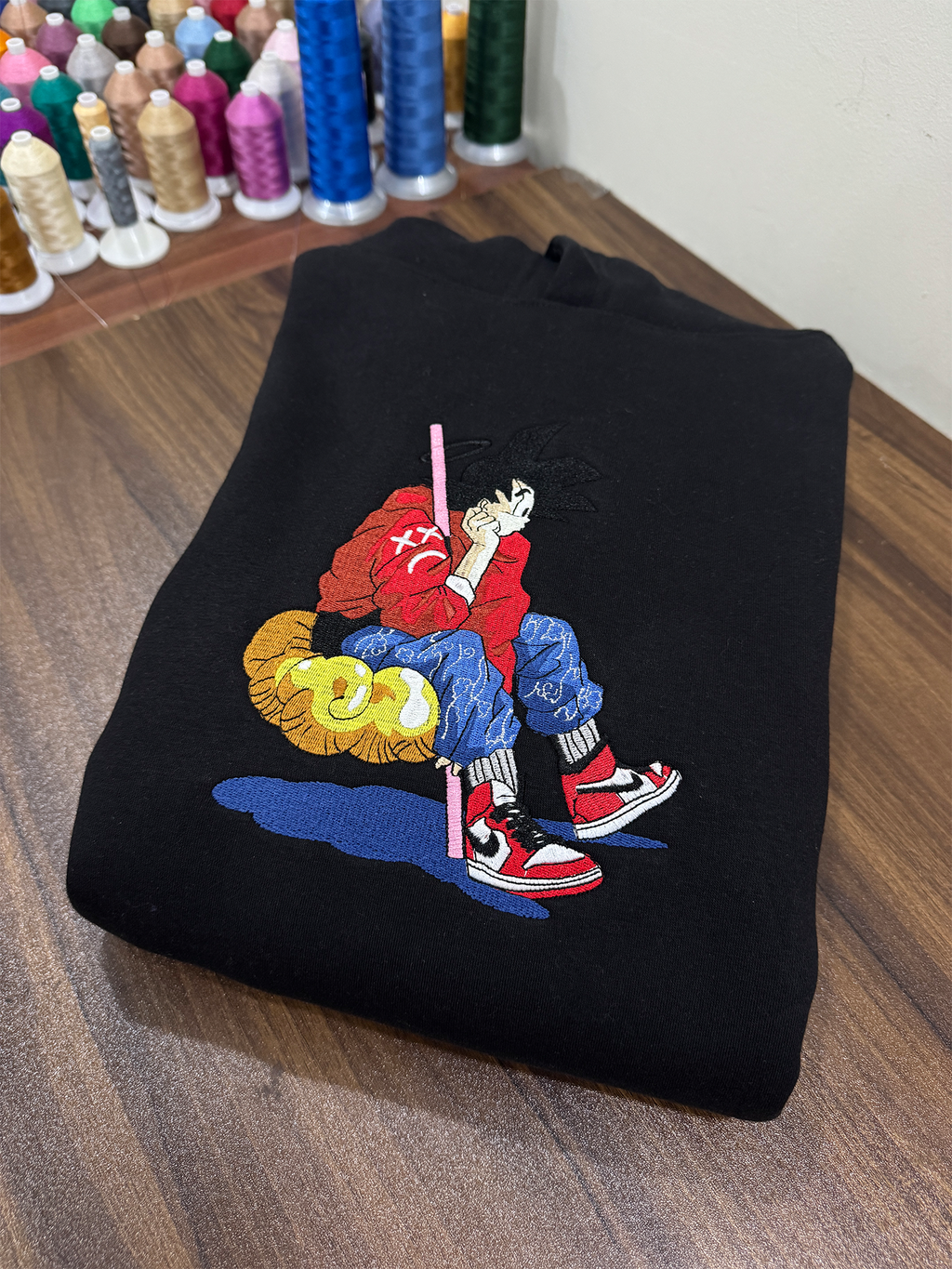 Anime Embroidery Oversized Tshirt