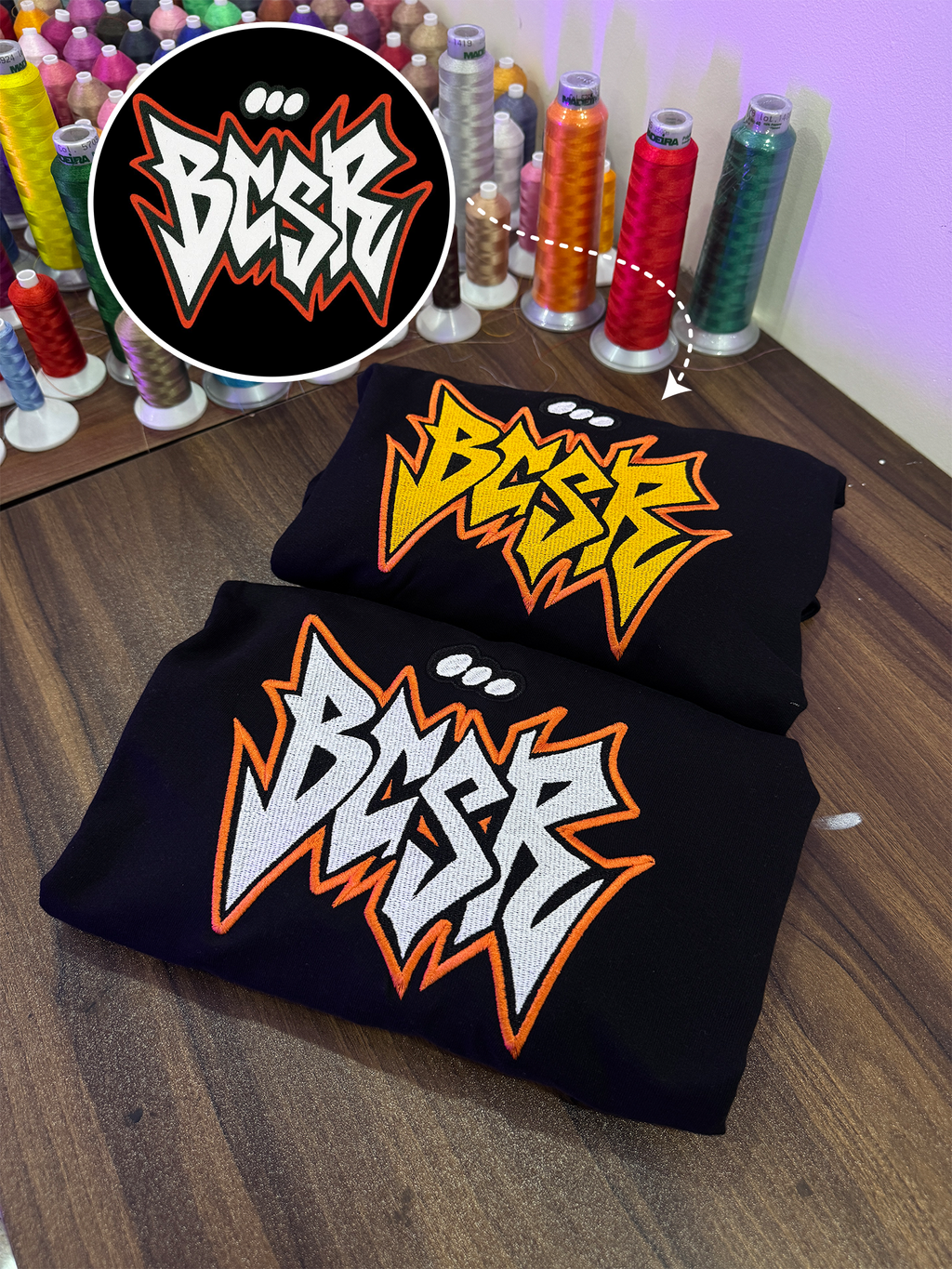 Custom Logo Embroidery Oversized Tshirt