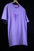 Satan Lavender Oversized T-Shirt — Embroidered