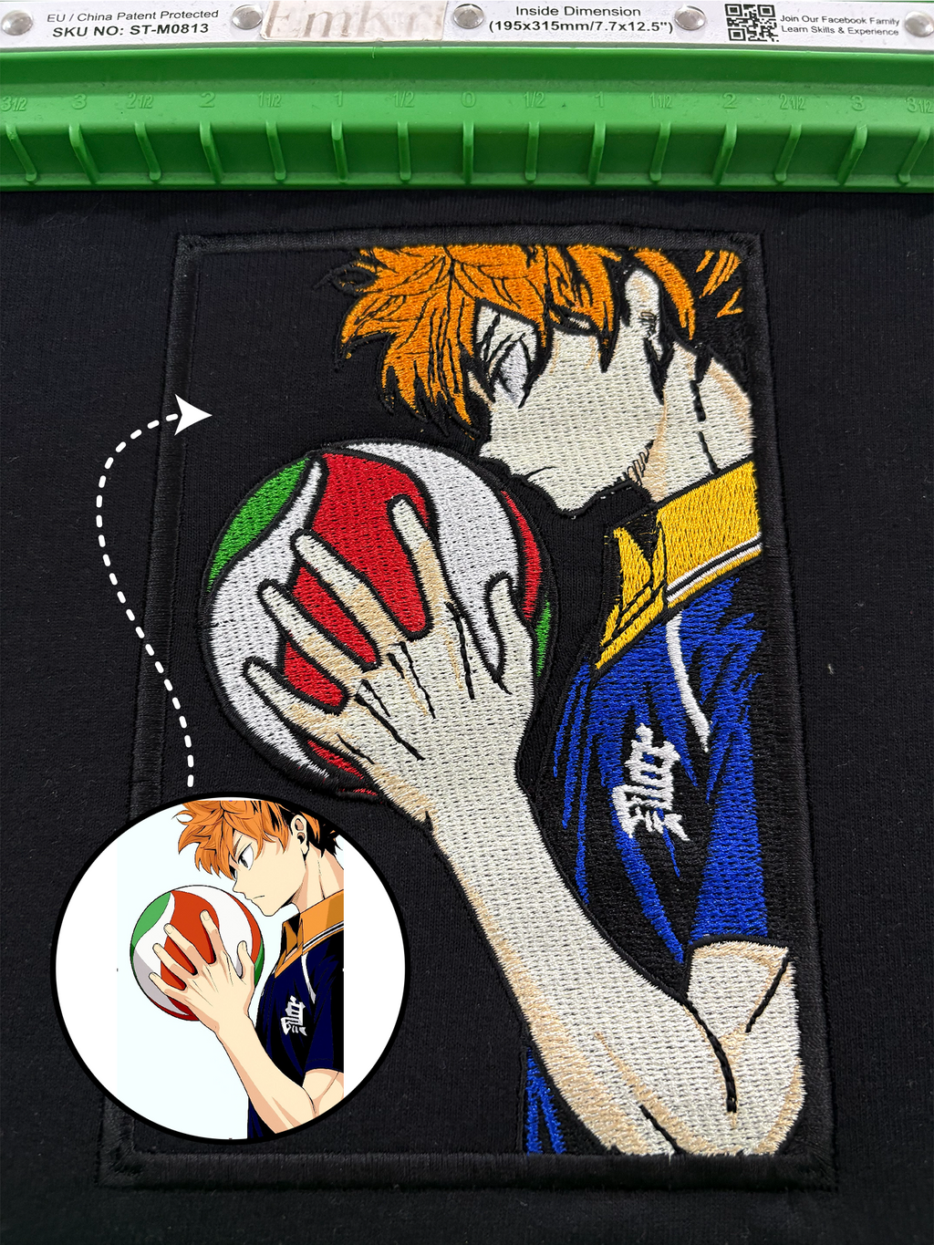 Custom Anime Design Embroidery Oversized Tshirt