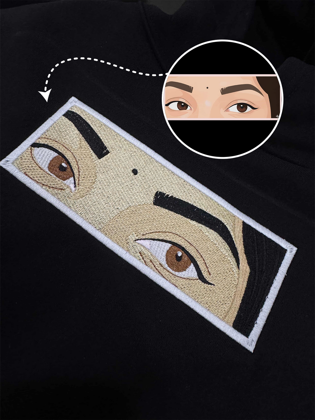 Custom Face Embroidery Oversized T-shirt