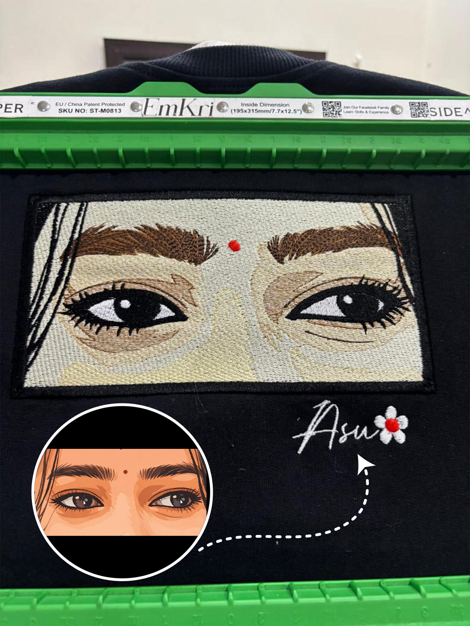 Custom Face Embroidery Oversized T-shirt
