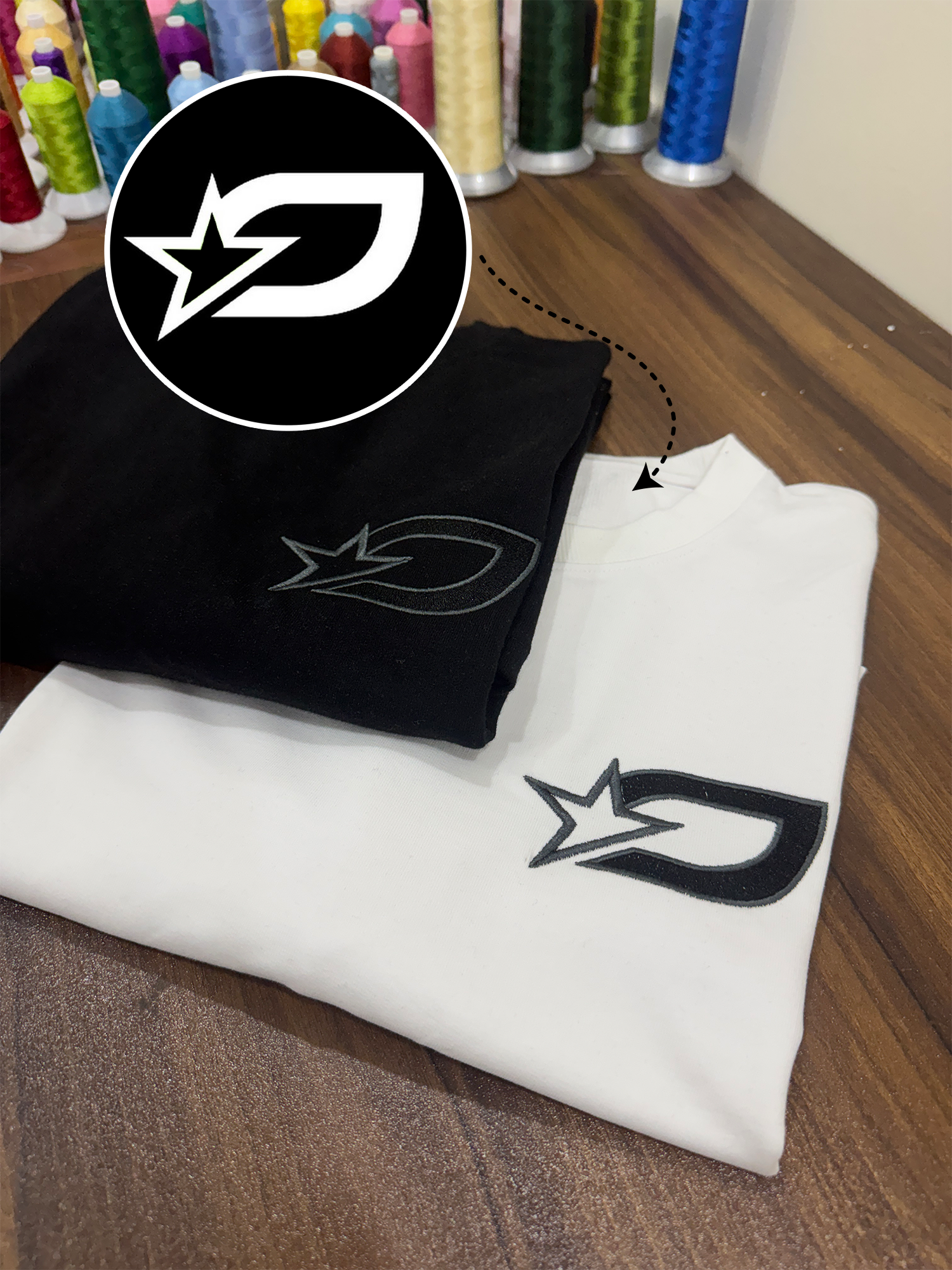 Custom Logo Embroidery Oversized Tshirt