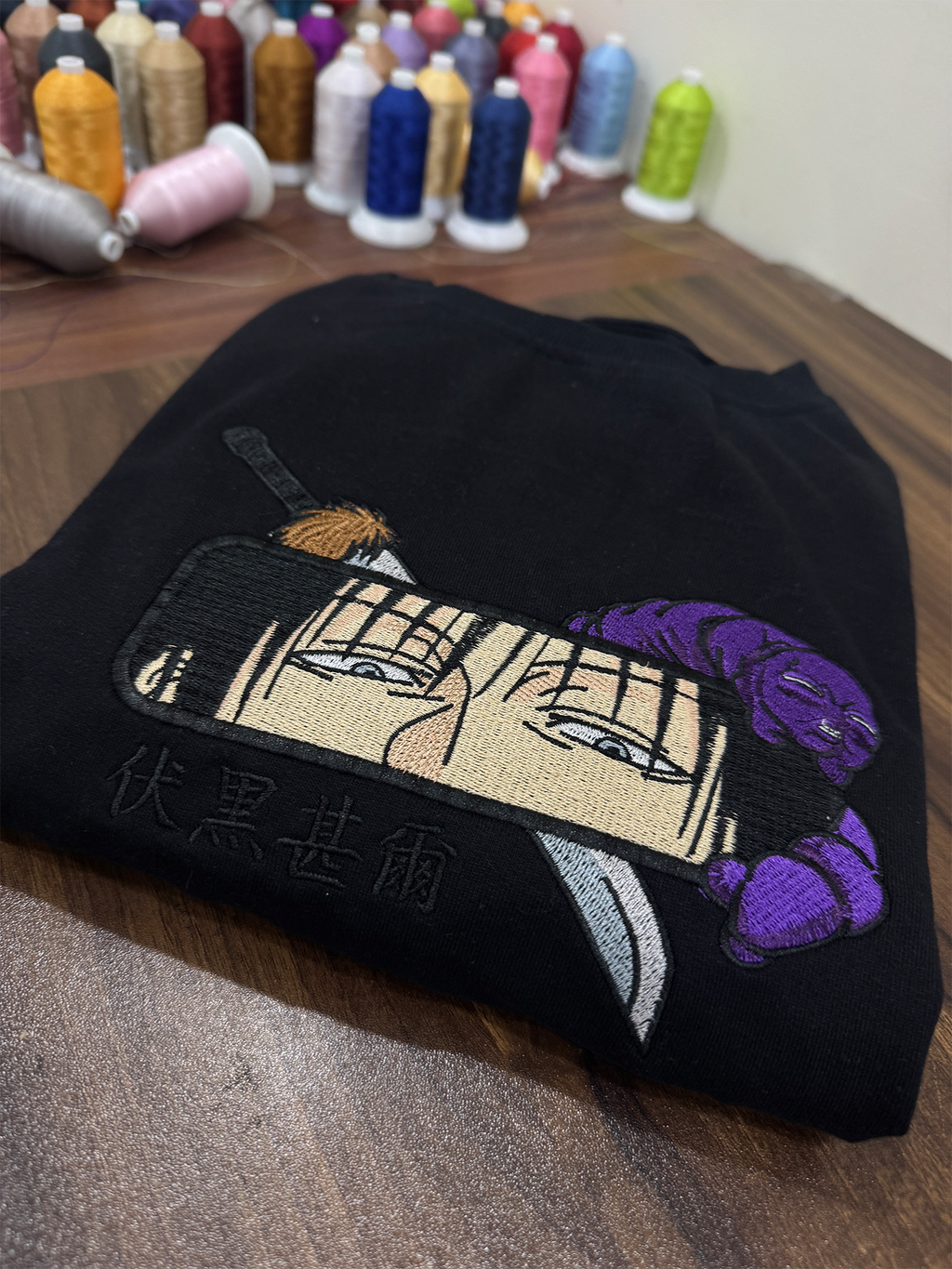 Anime Embroidery Oversized Tshirt