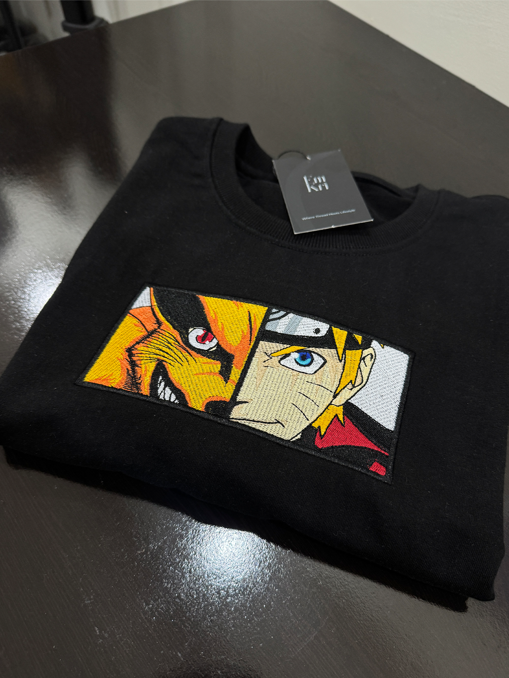 Anime Embroidery Oversized Tshirt