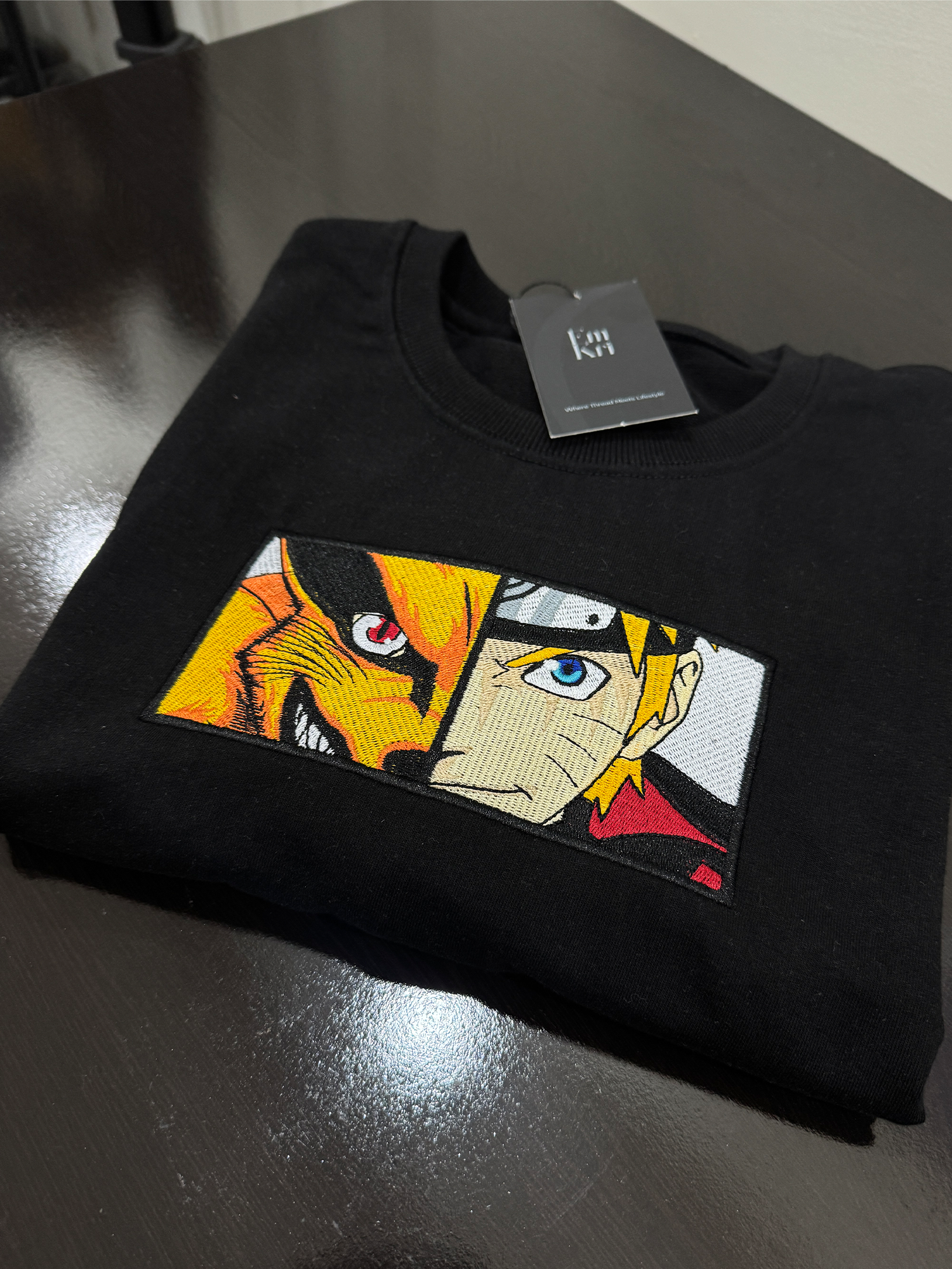 Anime Embroidery Oversized Tshirt
