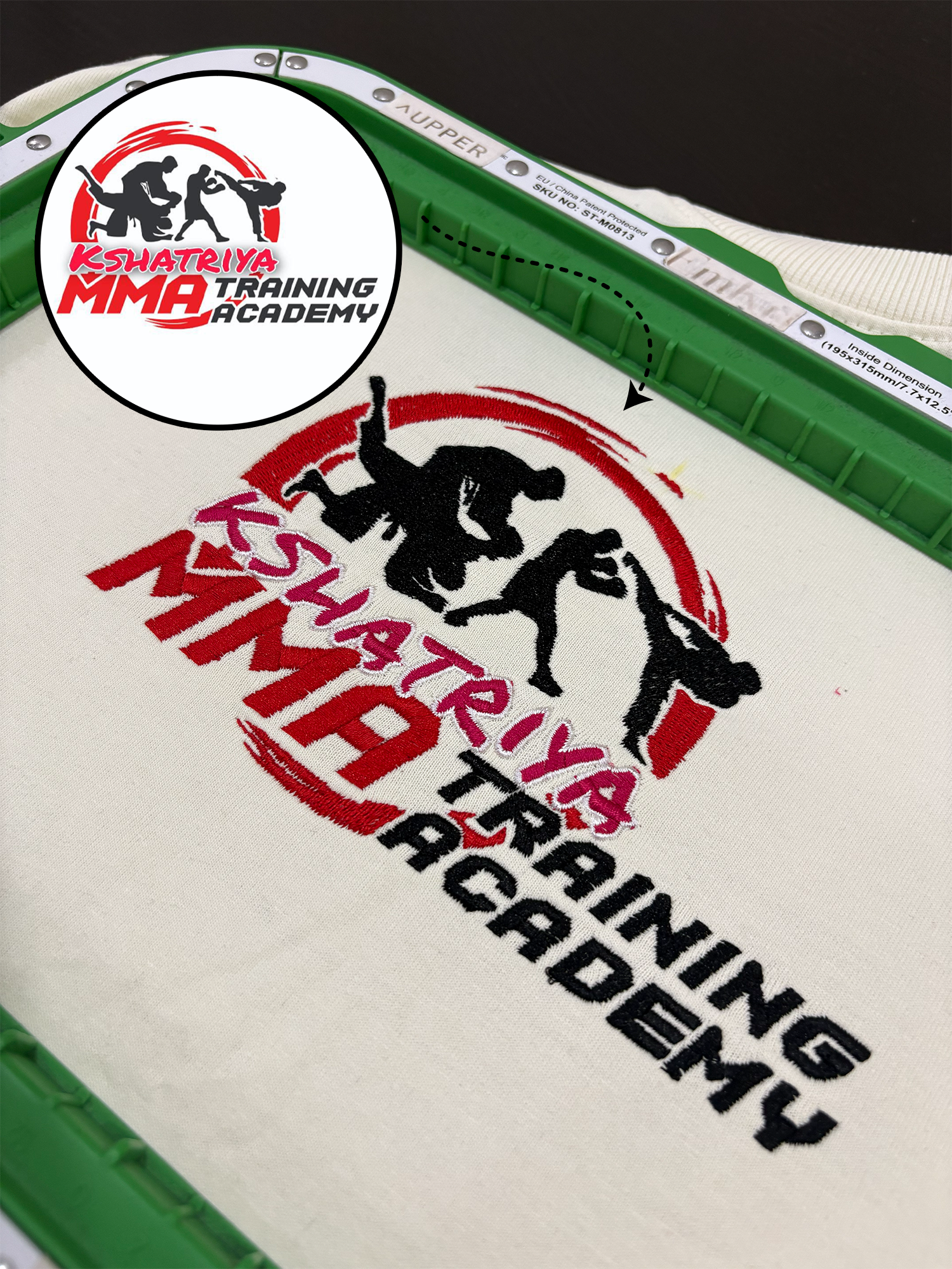Custom Logo Embroidery Oversized Tshirt