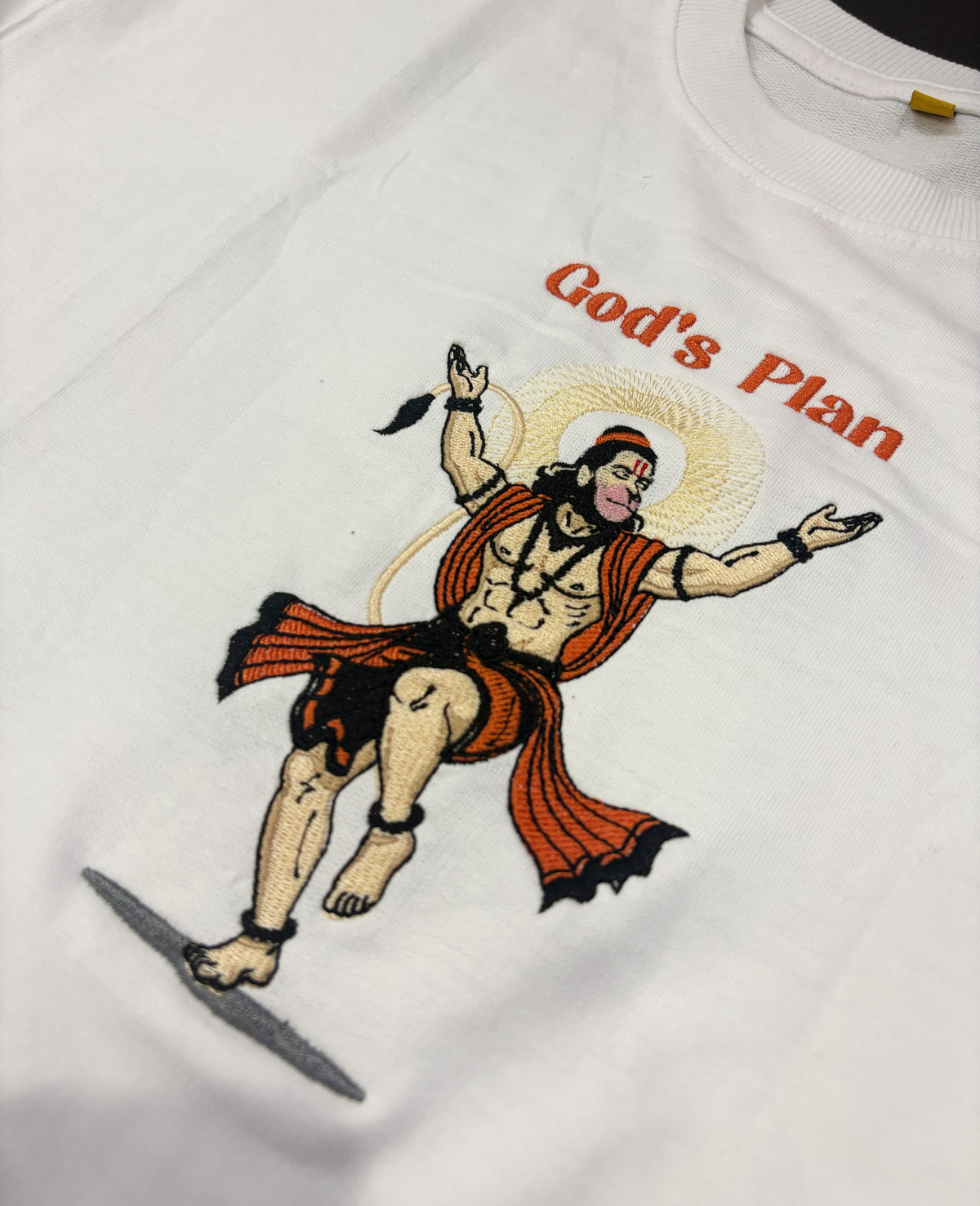 Hanuman Ji Embroidered Oversized tee