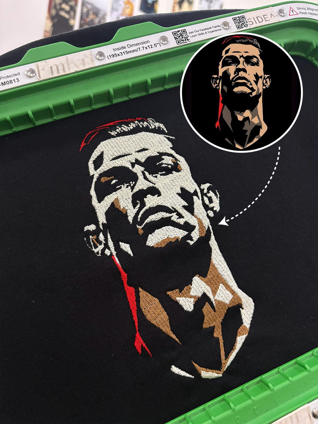 Custom Design Embroidery Oversized Tshirt
