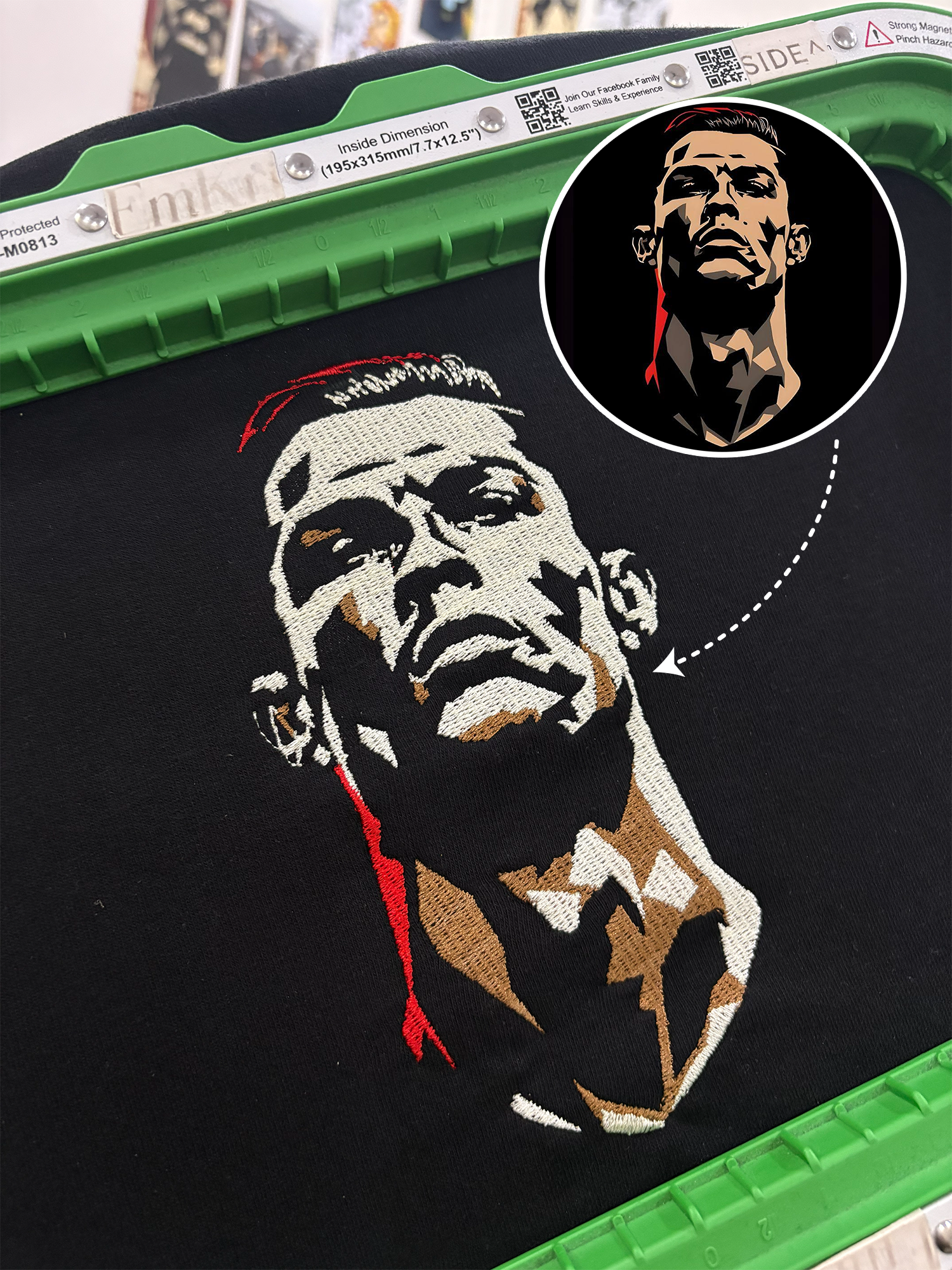 Custom Design Embroidery Oversized Tshirt