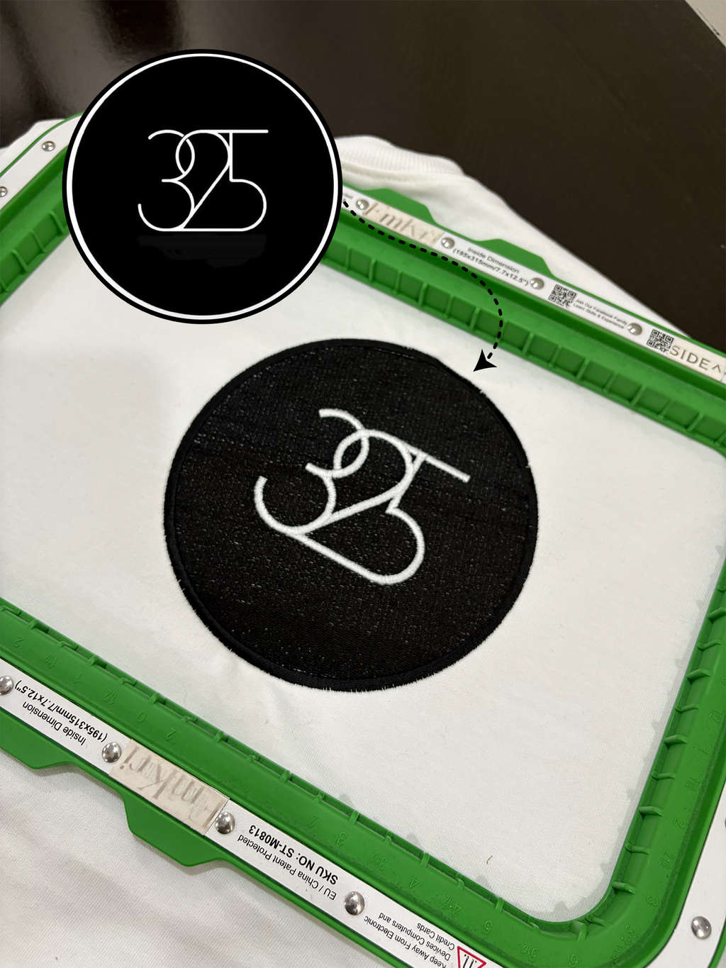 Custom Logo Embroidery Oversized Tshirt