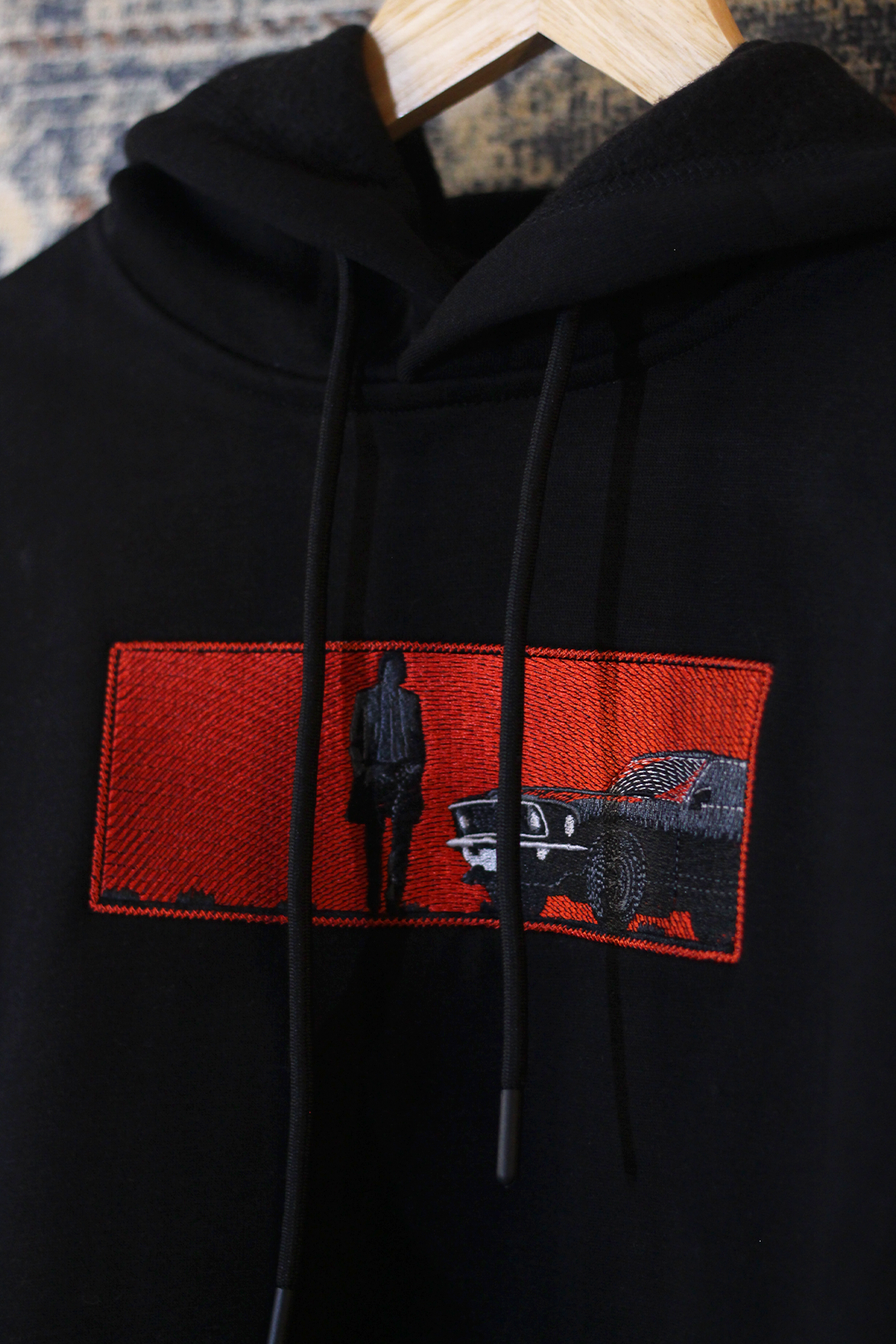 John Wick Oversized Hoodie — Embroidered