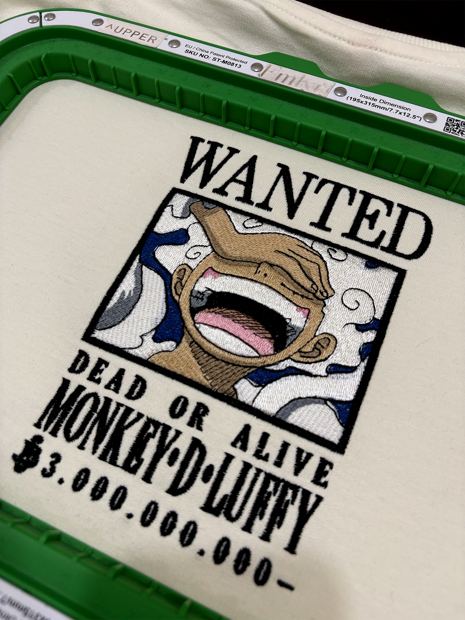 Anime Embroidery Oversized Tshirt