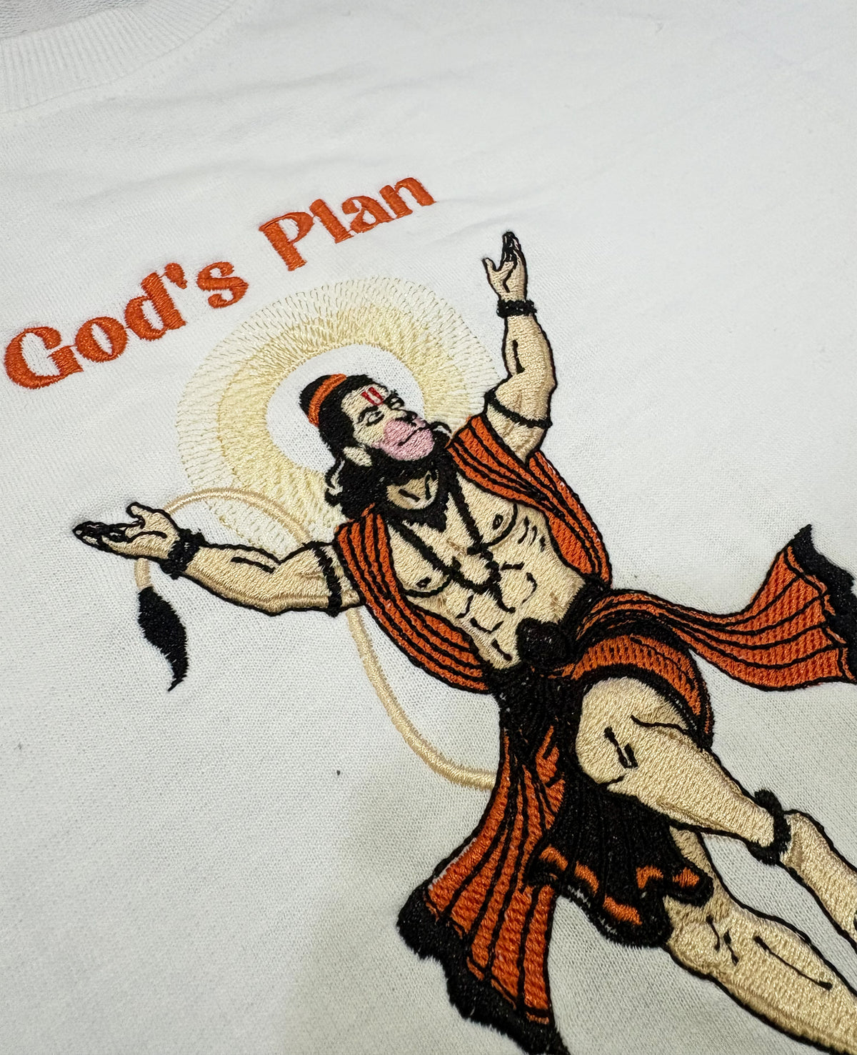 Hanuman Ji Embroidered Oversized tee