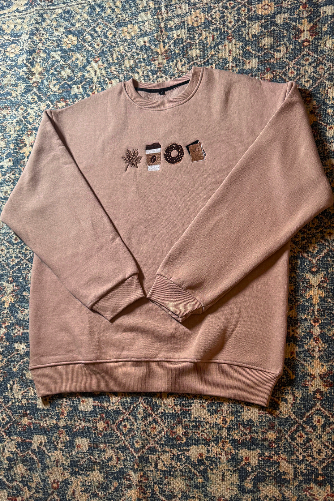 Autumn Oversized Sweatshirt — Embroidered