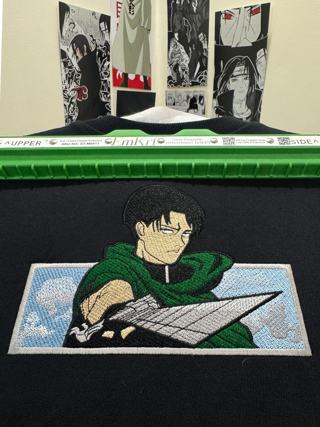 Anime Embroidery Oversized Tshirt