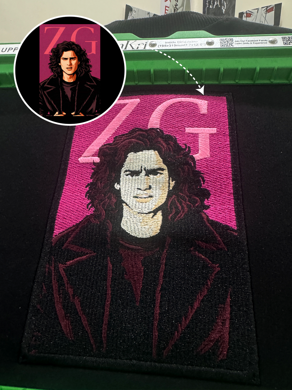Custom Face Embroidery Oversized T-shirt