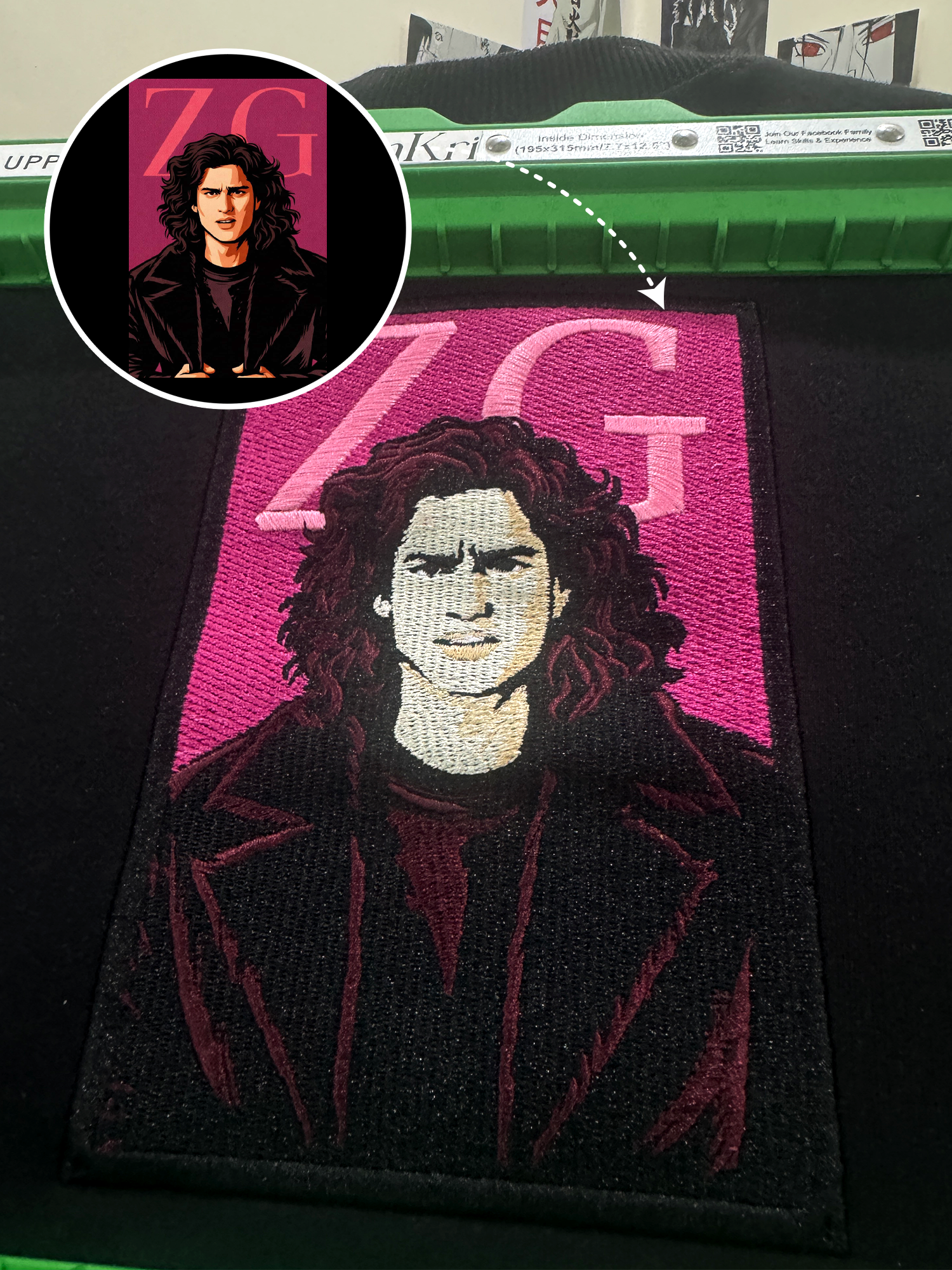 Custom Face Embroidery Oversized T-shirt