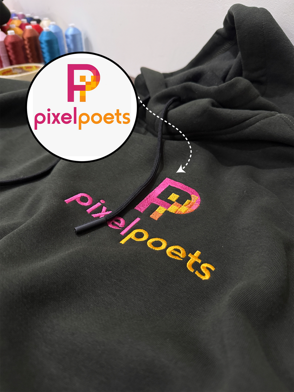 Custom Logo Embroidery Oversized Tshirt