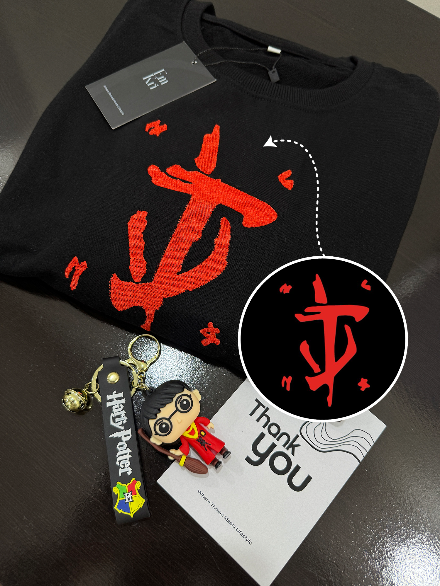 Custom Logo Embroidery Oversized Tshirt