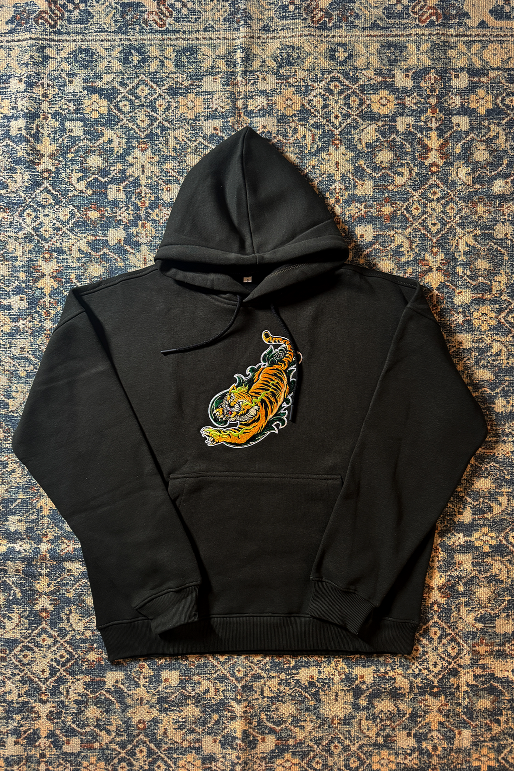 Fierce Tiger Oversized Hoodie — Embroidered