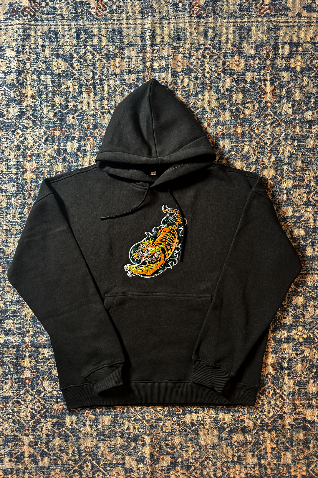 Fierce Tiger Oversized Hoodie — Embroidered