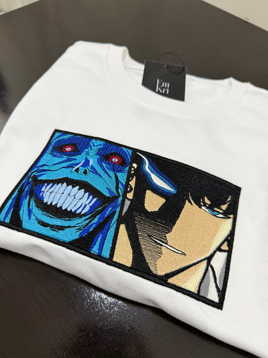 Anime Embroidery Oversized Tshirt