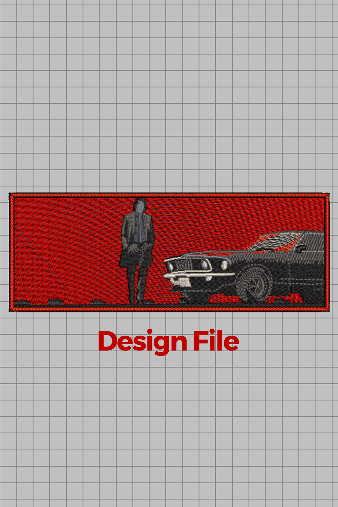 John Wick Oversized Hoodie — Embroidered