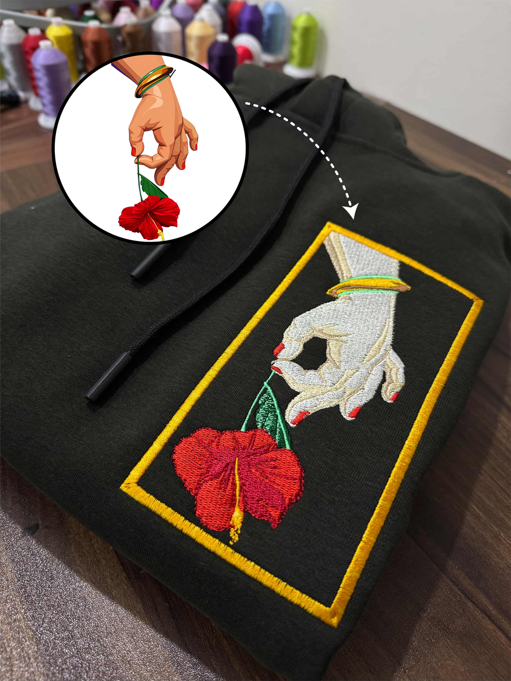 Custom Design Embroidery Oversized Tshirt