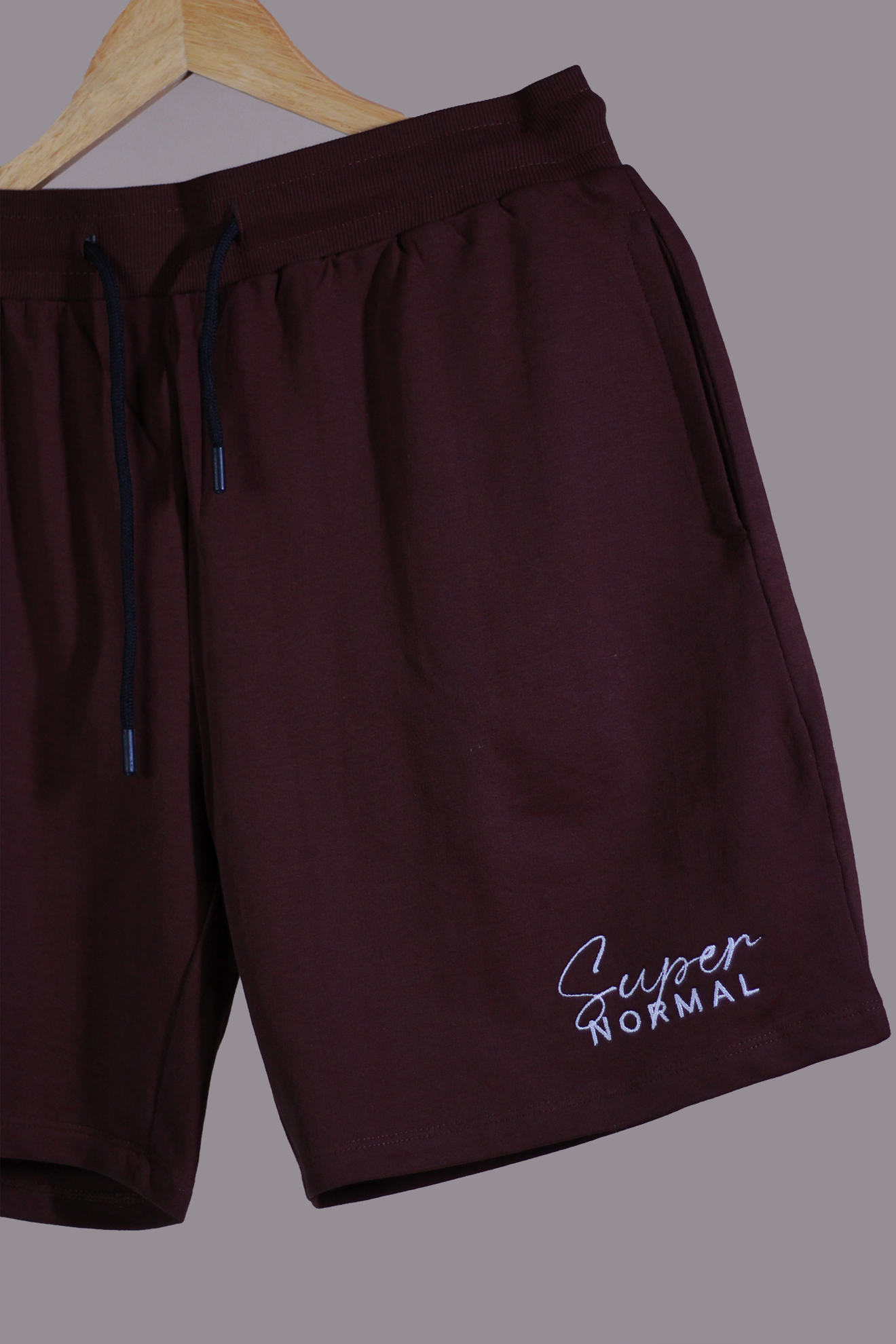 Super Normal Coffee Shorts — Embroidered Streetwear Essential