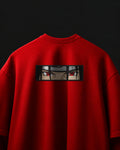 Itachi Sharingan Eyes Embroidered Oversized T-Shirt – Red
