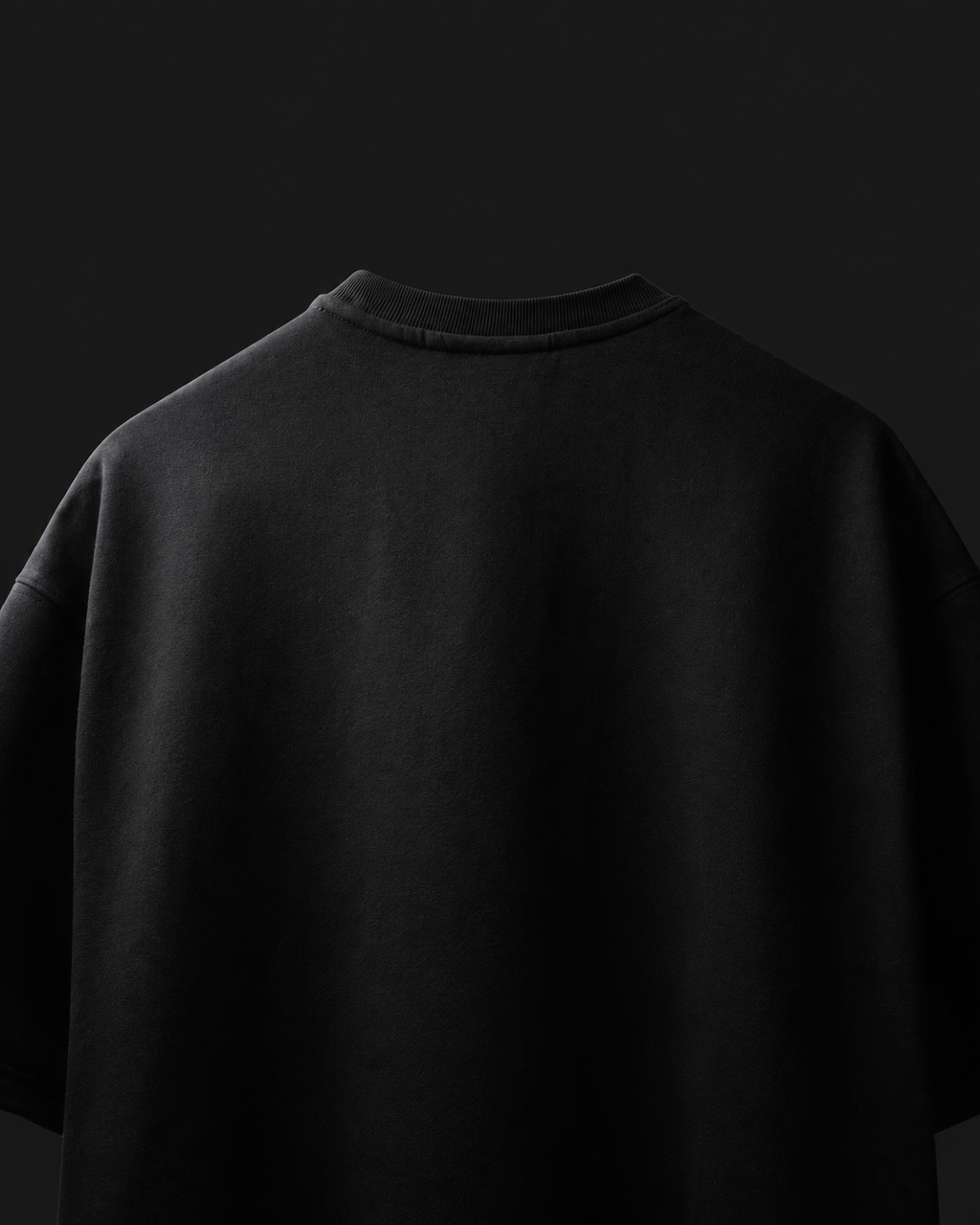 Berserk B/W Embroidered Oversized T-Shirt – Black
