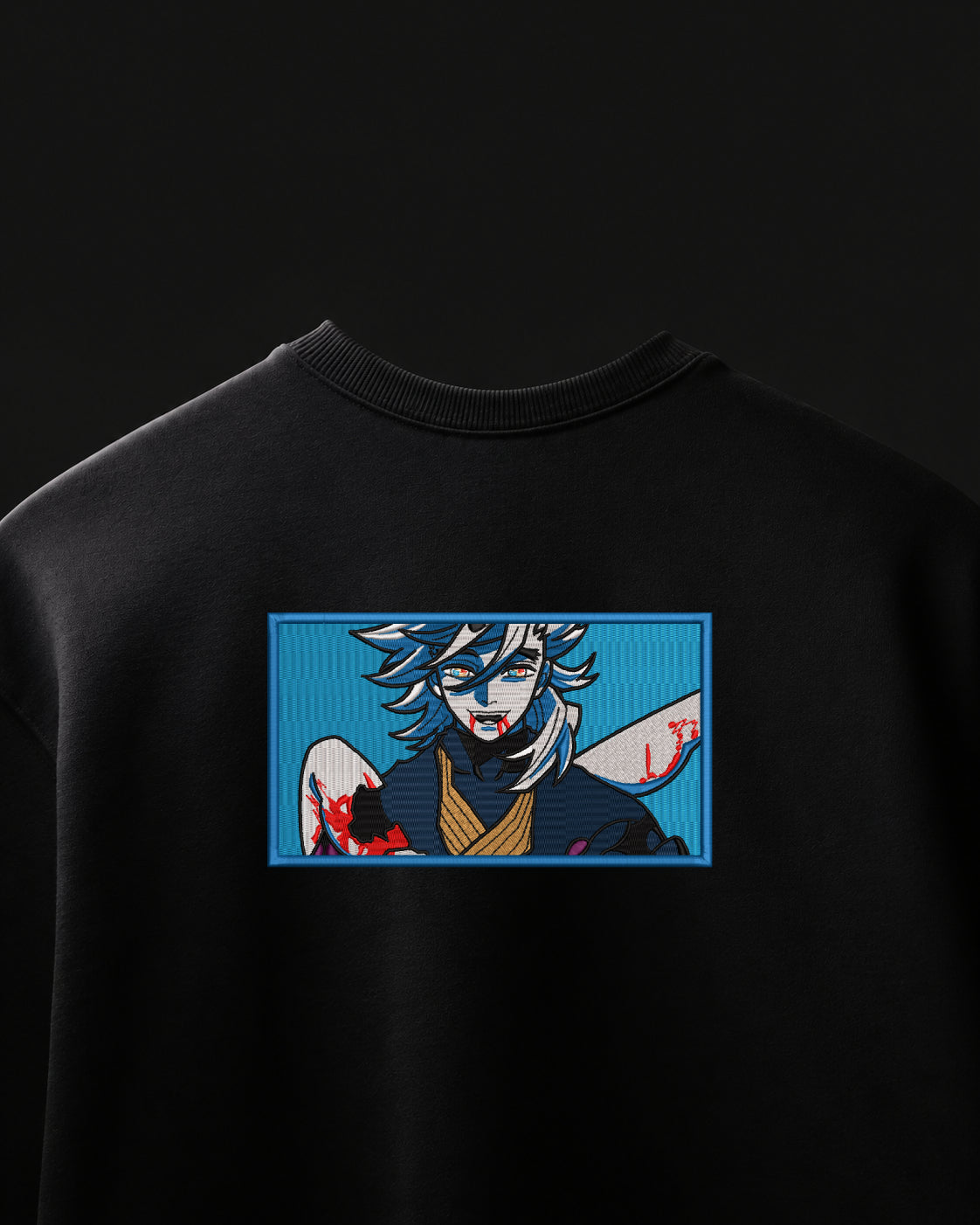 Doma Upper Rank Two Embroidered Oversized T-Shirt – Black