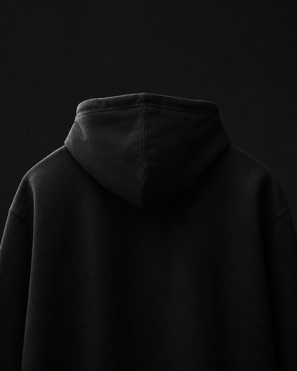 Akaza Blue Flame Embroidered Oversized Hoodie – Black