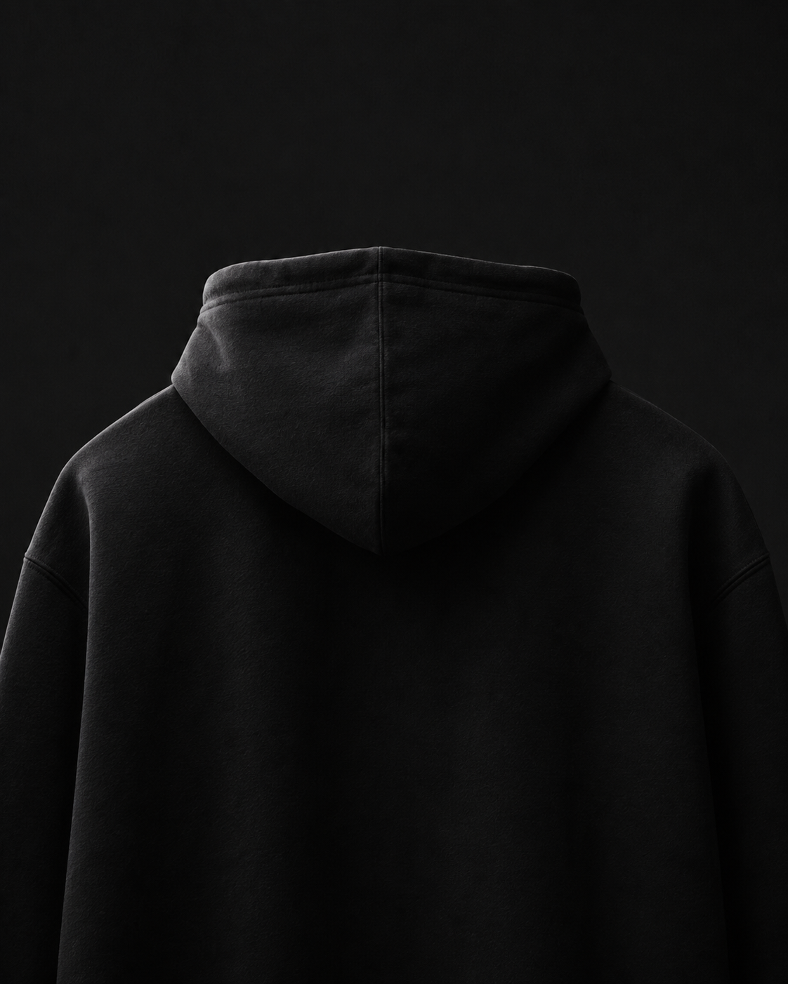 Akaza Blue Flame Embroidered Oversized Hoodie – Black