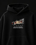 Itachi Genjutsu Embroidered Oversized Hoodie – Black
