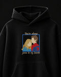 Spidey n Gewn Embroidered Oversized Hoodie – Black