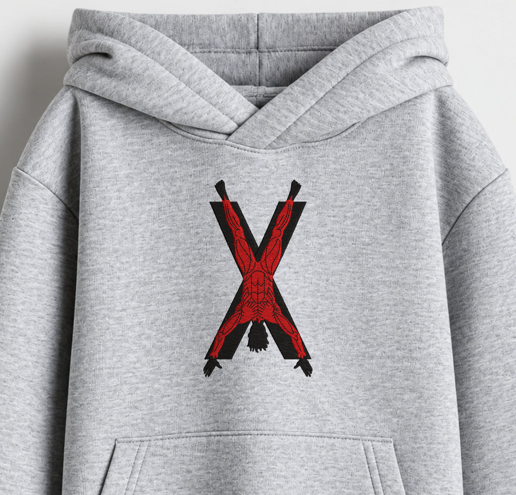 Game Of Thrones Embroidered Oversized Hoodie – Melange Grey